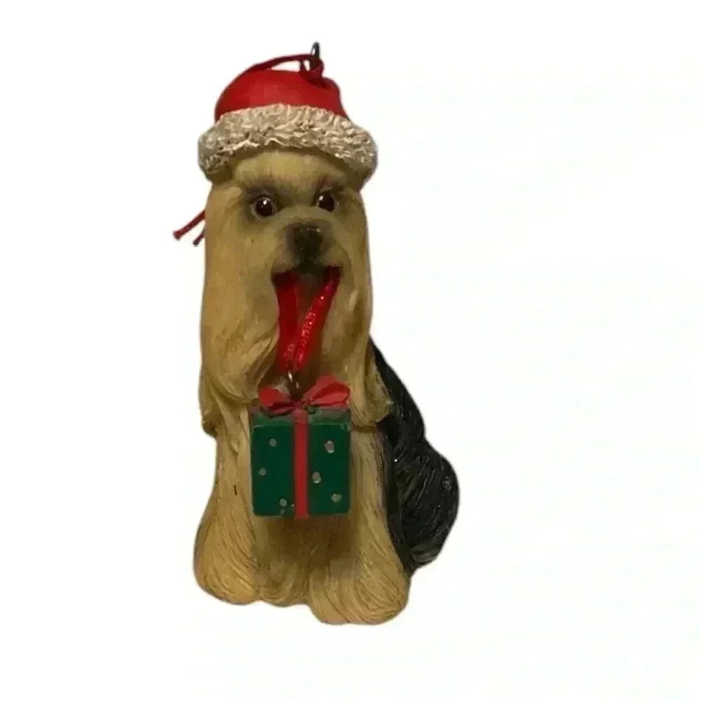 Midwest Cannon Falls Dog with Present Christmas Ornament